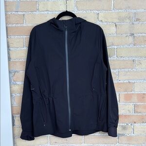 Lululemon Black Hooded Rain Jacket